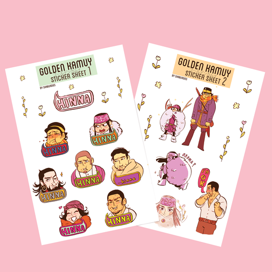Golden Kamuy Sticker Sheets